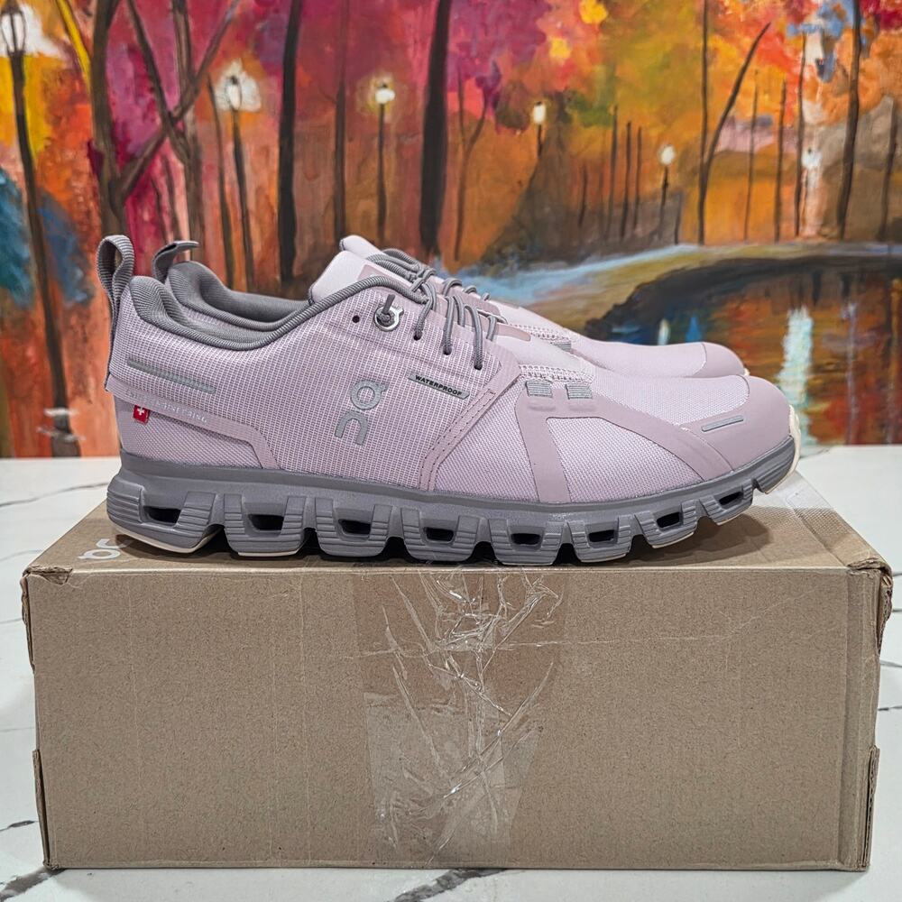 On Running Cloud 6 Waterproof Mauve Zinc Size 7.5 Women's Trail Casual Shoes - Picture 3 of 9